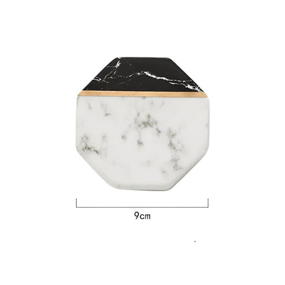 Stylish White Marble Coasters