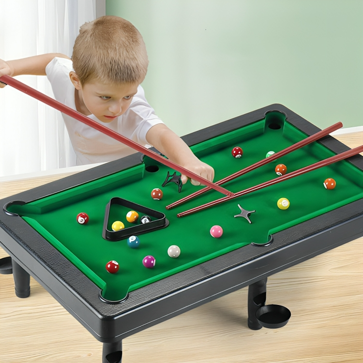 Compact Home Pool Table for Kids and Adults - Luxicro