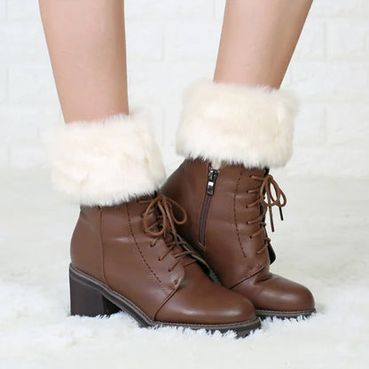 Cozy FurryLegs - Soft and Stylish Winter Leg Warmers