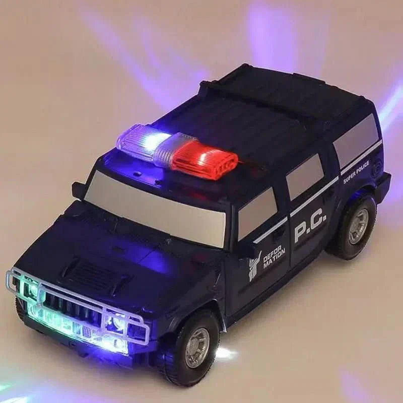 Cool Flashing Police Robot Toy with Lights and Sounds
