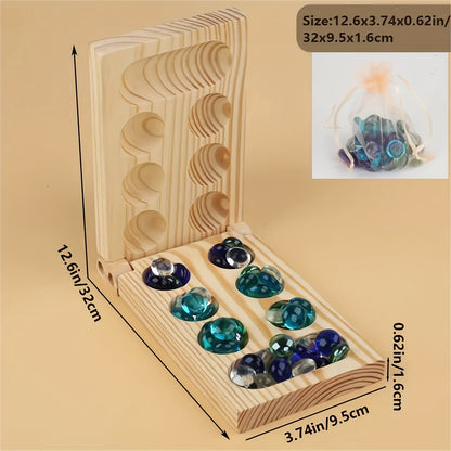 Compact Travel Mancala Board Game for Family Fun