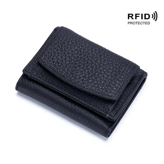 Slim Genuine Leather RFID Wallet Case