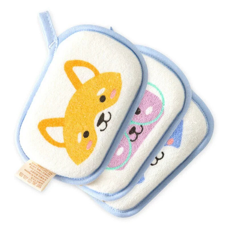 Gentle Kids Wash Mitts - Fun Animal Soft Gloves