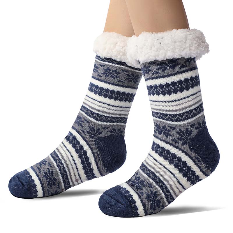 Cozy Plush Cashmere Slipper Socks for Home - Luxicro
