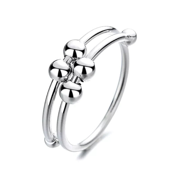 Relaxing Therapy 4 Bead Anxiety Relief Ring - Luxicro