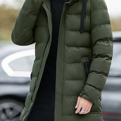 Warm Men's Parka Hooded Coat