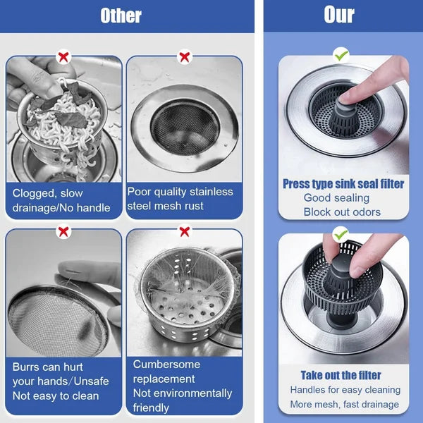 Easy Clean Sink Strainer & Stopper Set
