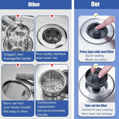 Easy Clean Sink Strainer & Stopper Set