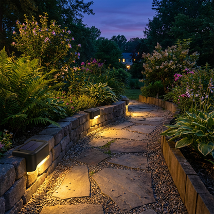 Bright Solar Powered Garden Path Lights