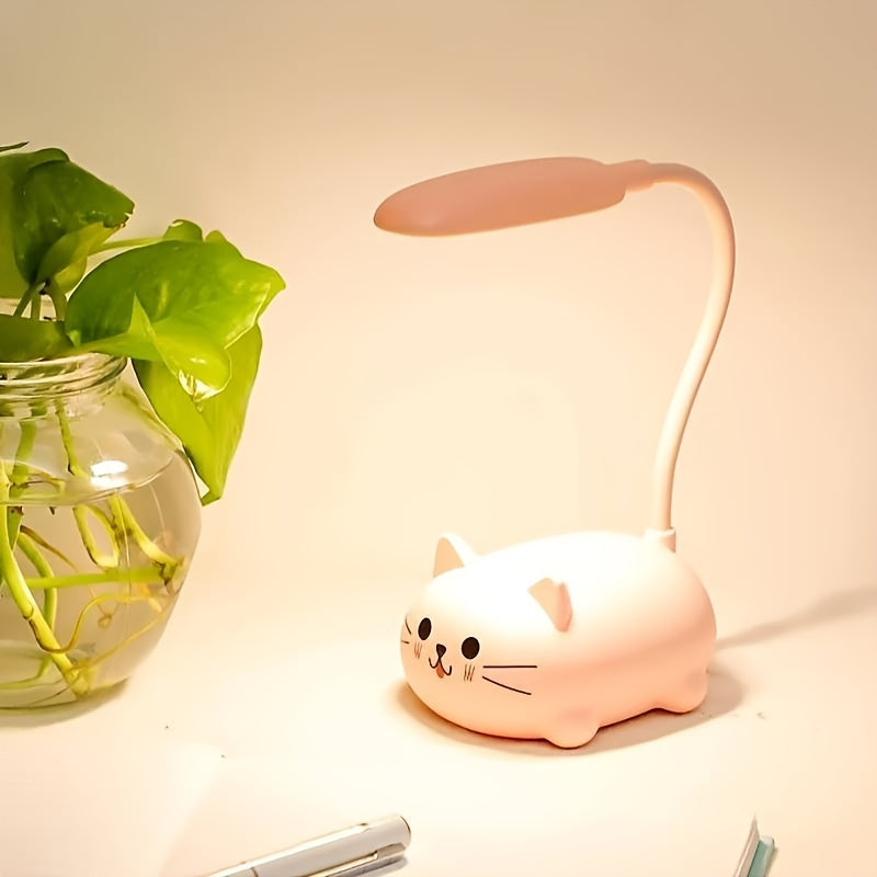 Fun Cat USB Desk Lamp with Bright Reading Light