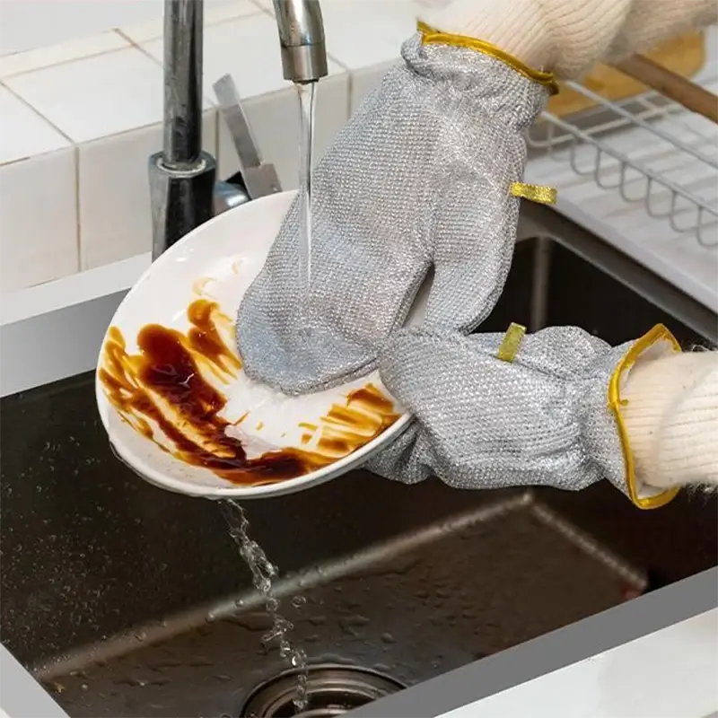 Durable Rubber Cleaning Work Gloves