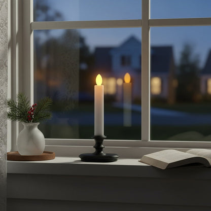 Battery Operated LED Window Candles Set of 6
