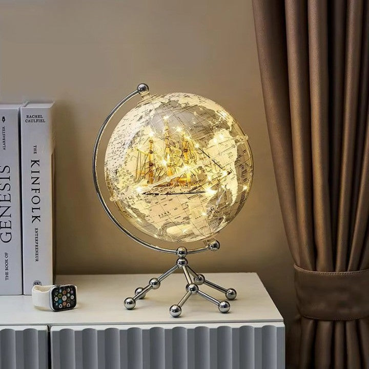 Glowing Globe Map Wall LED Lamp
