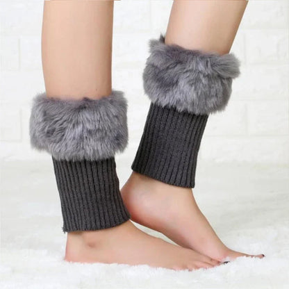 Cozy FurryLegs - Soft and Stylish Winter Leg Warmers