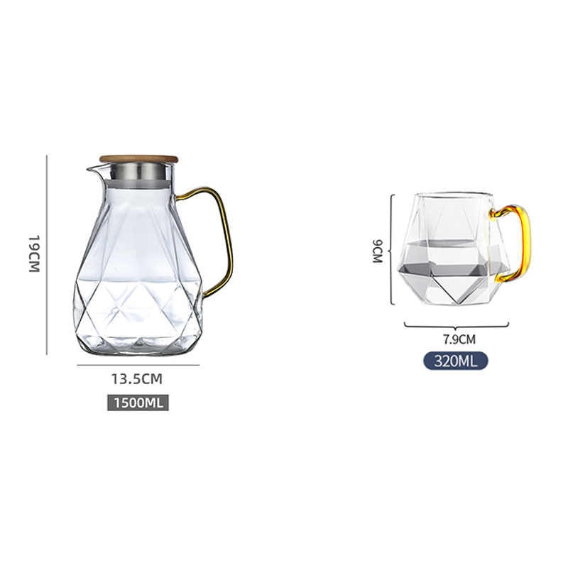Decorative Glass Tea Infuser Teapot Set