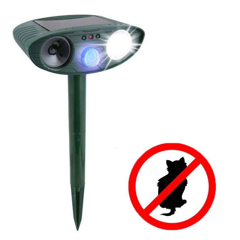 Outdoor Solar Cat Deterrent with Motion Sensor - Luxicro