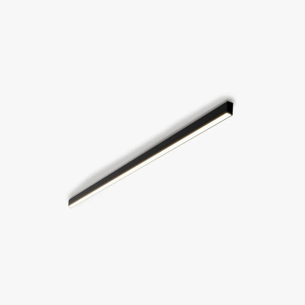 Slim Black Modern Linear Ceiling Lamp