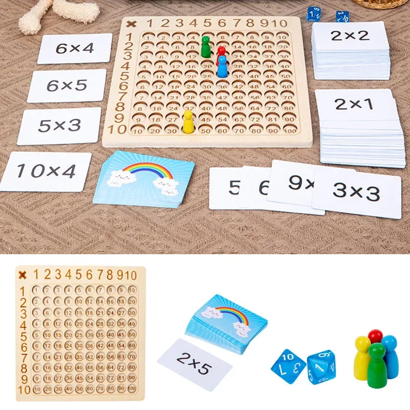 Fun Wooden Math Puzzle Blocks