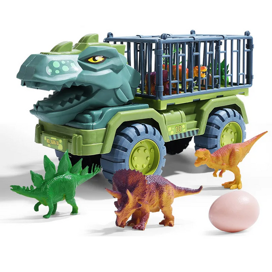 Cool Dinosaur Toy Vehicle Set with Action Figures - Luxicro