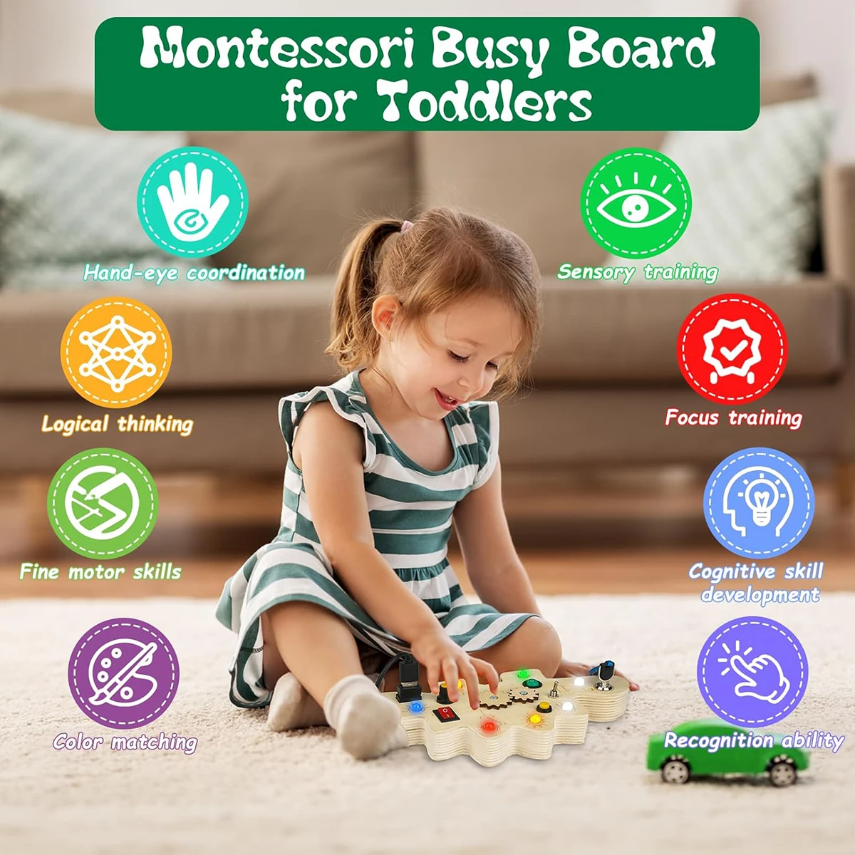 Fun Learning LED Toy Board for Kids