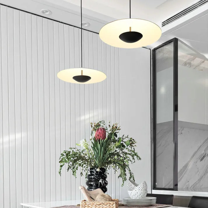 Modern Hanging Light Double Layer Metal Shade