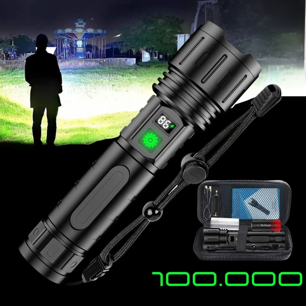 Bright LED Rechargeable Flashlight Torch