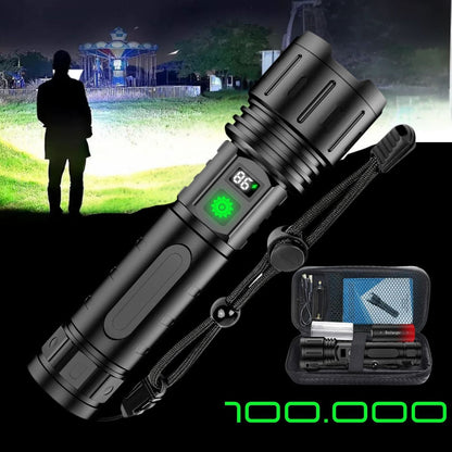 Bright LED Rechargeable Flashlight Torch