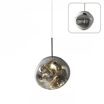 Colorful Glass Pendant Oil Lamp