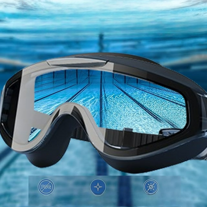 Crystal Clear Swim Goggles Fog Free Waterproof