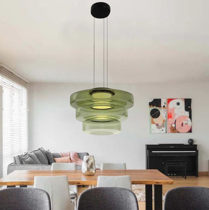 Sleek Glass Pendant Light in Vintage Design