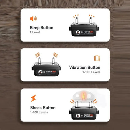 Waterproof Rechargeable Dog Shock Collar with Remote Control