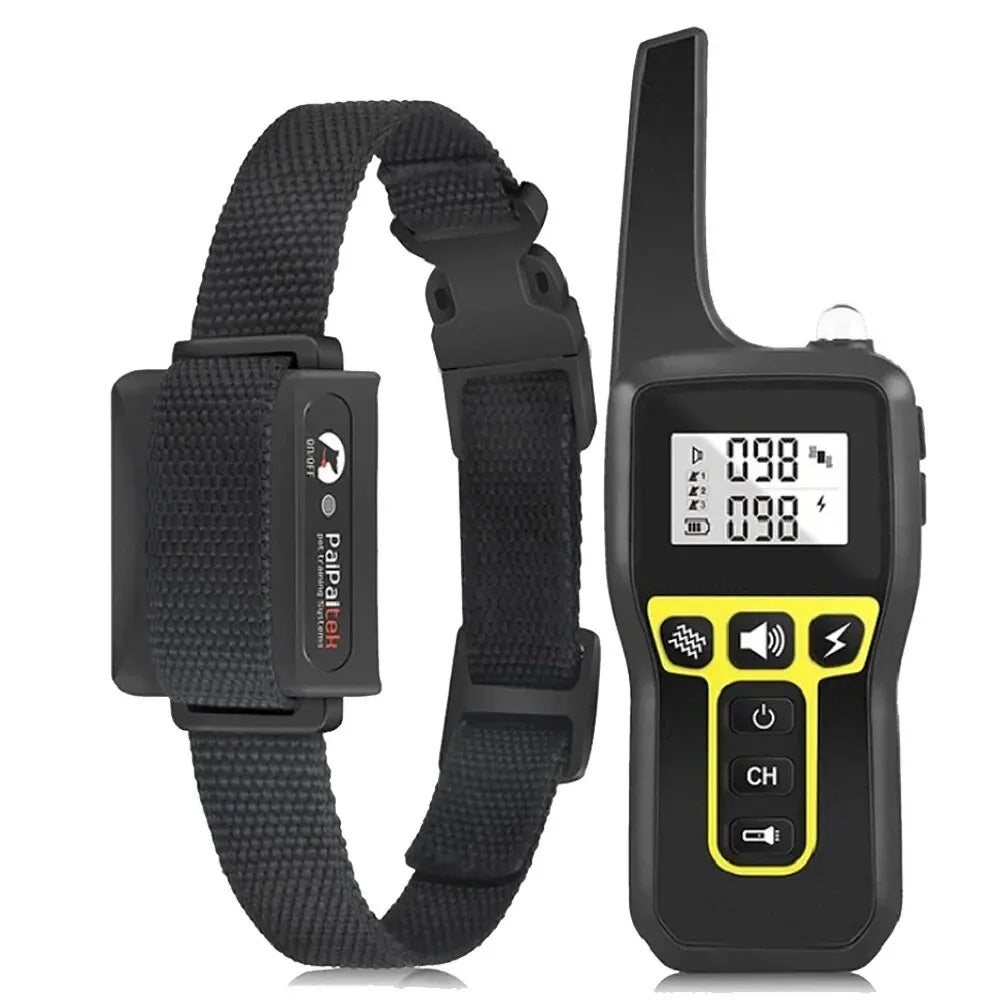 Waterproof Rechargeable Dog Shock Collar with Remote Control - Luxicro