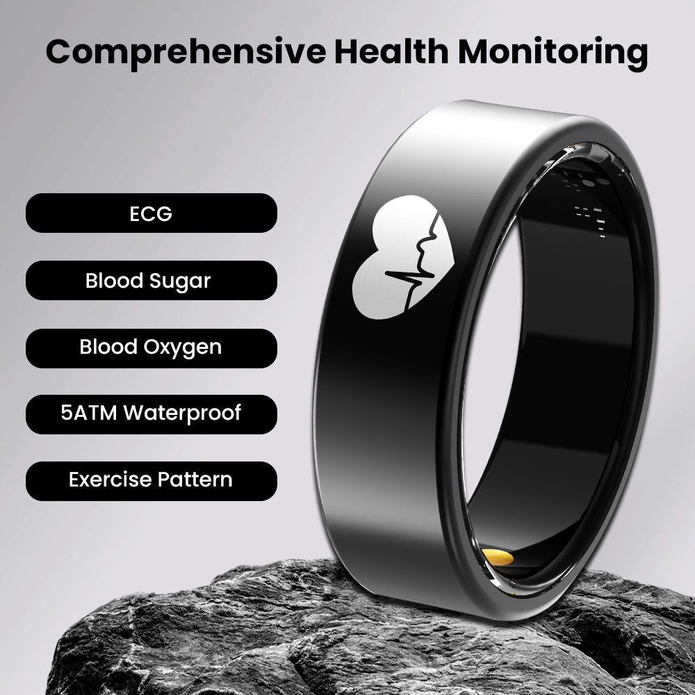 Advanced Fitness Tracker Ring with Heart Rate & Health Monitoring - Luxicro
