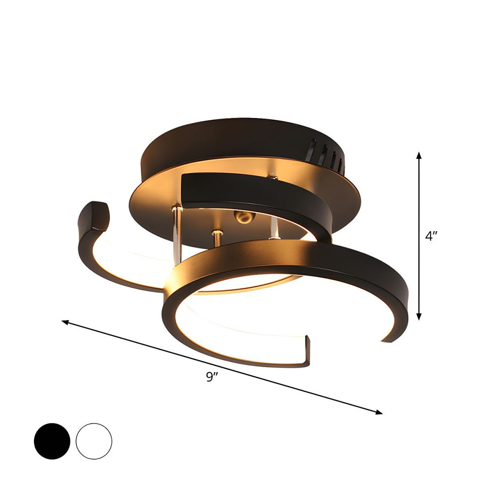 Modern LED Black Ceiling Lamp