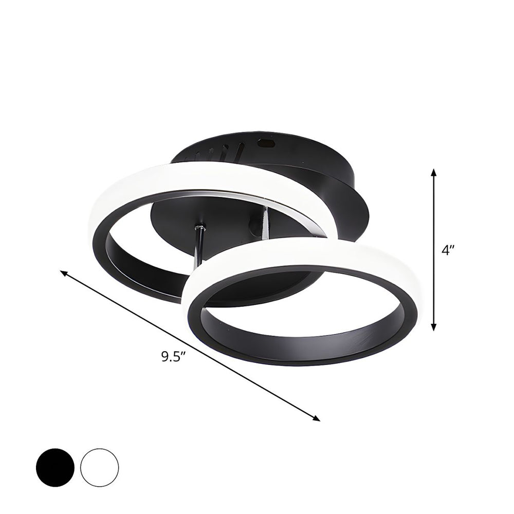 Modern LED Black Ceiling Lamp