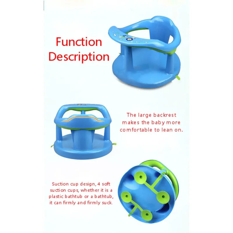 Safe Baby Bath Seat with Back Rest