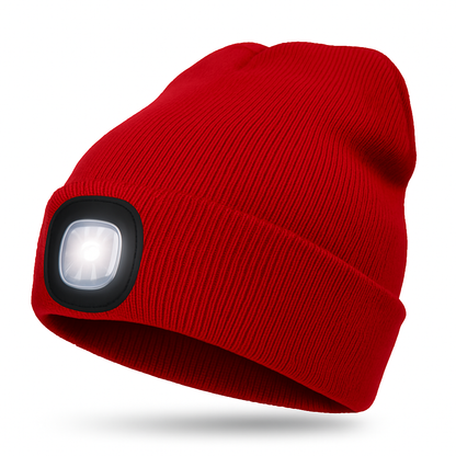 Warm Beanie with Built-in LED Light