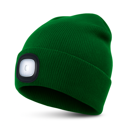 Warm Beanie with Built-in LED Light