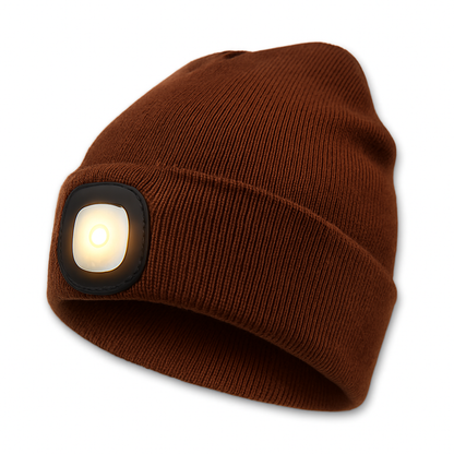 Warm Beanie with Built-in LED Light
