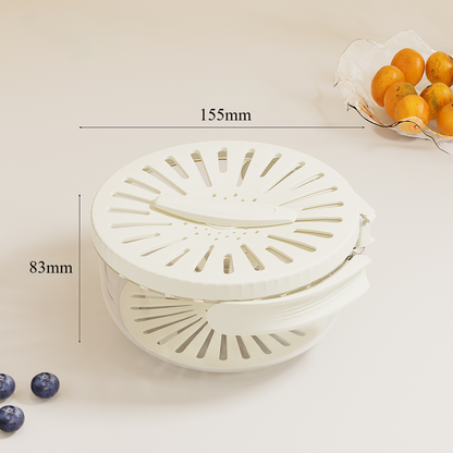 Folding Space Saving Laundry Basket with Flip Lid