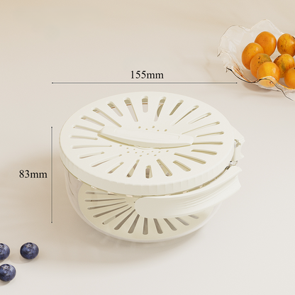 Folding Laundry Hamper with Rotating Flip Top