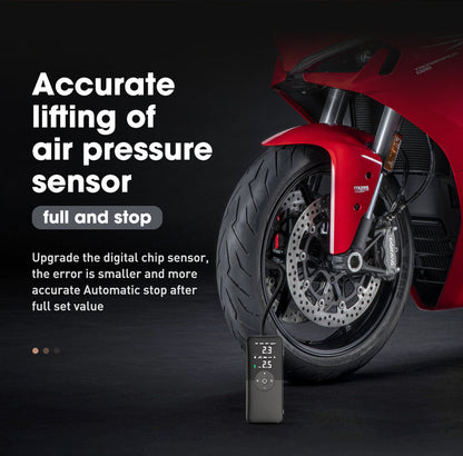 Portable Car Tyre Air Pump Rechargeable Inflate Kit