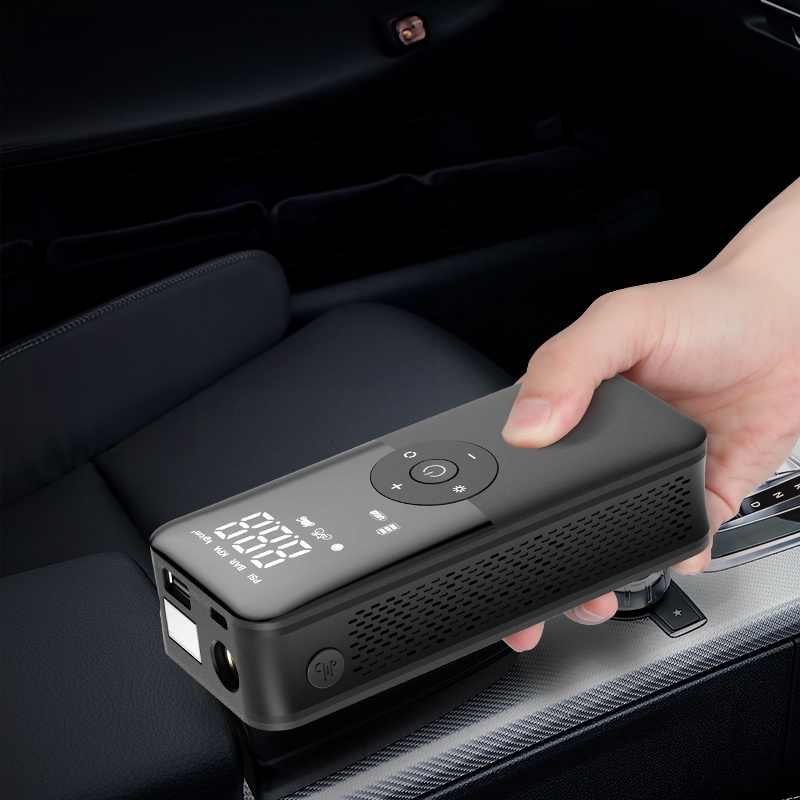 Portable Car Tyre Air Pump Rechargeable Inflate Kit