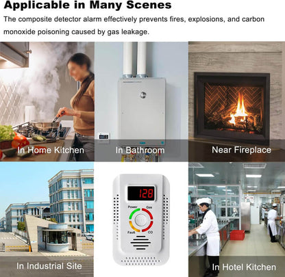 Accurate Home Gas Leak CO Detector Alert System