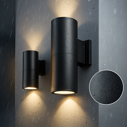 Weatherproof Black Metal Exterior Lamp - Luxicro