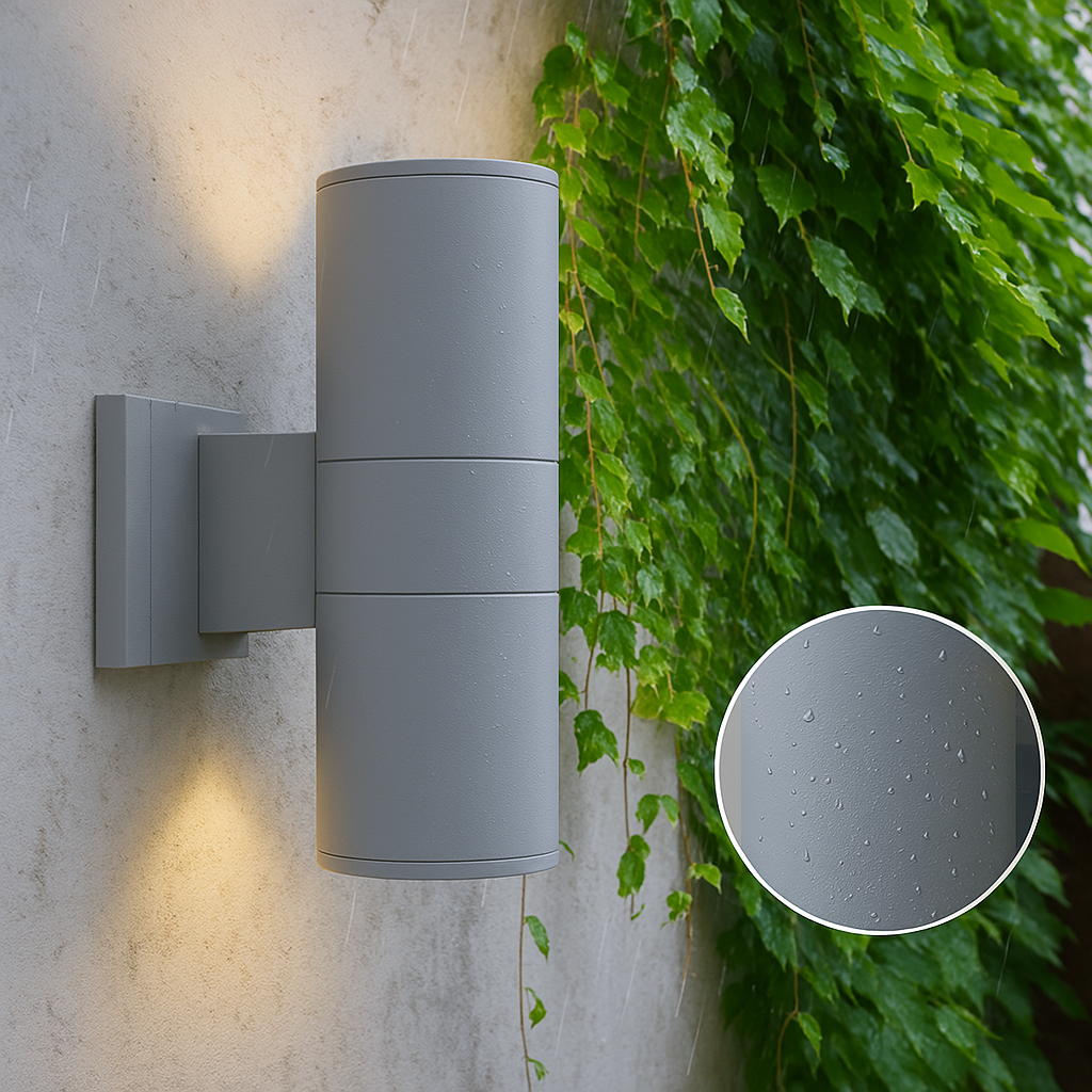 Weatherproof Black Metal Exterior Lamp