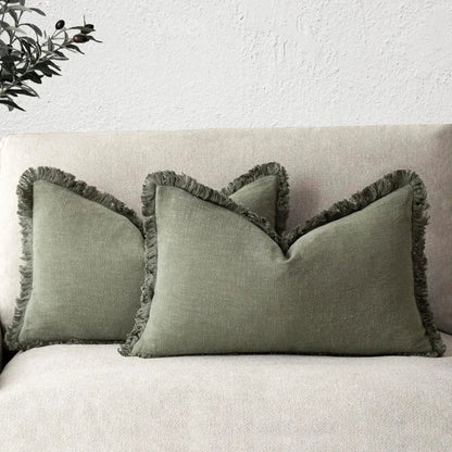 Soft Cotton Pillow Covers - Stylish 18x18 Inch Machine Washable