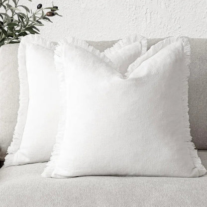 Soft Cotton Pillow Covers - Stylish 18x18 Inch Machine Washable