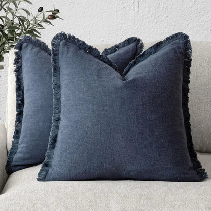 Soft Cotton Pillow Covers - Stylish 18x18 Inch Machine Washable