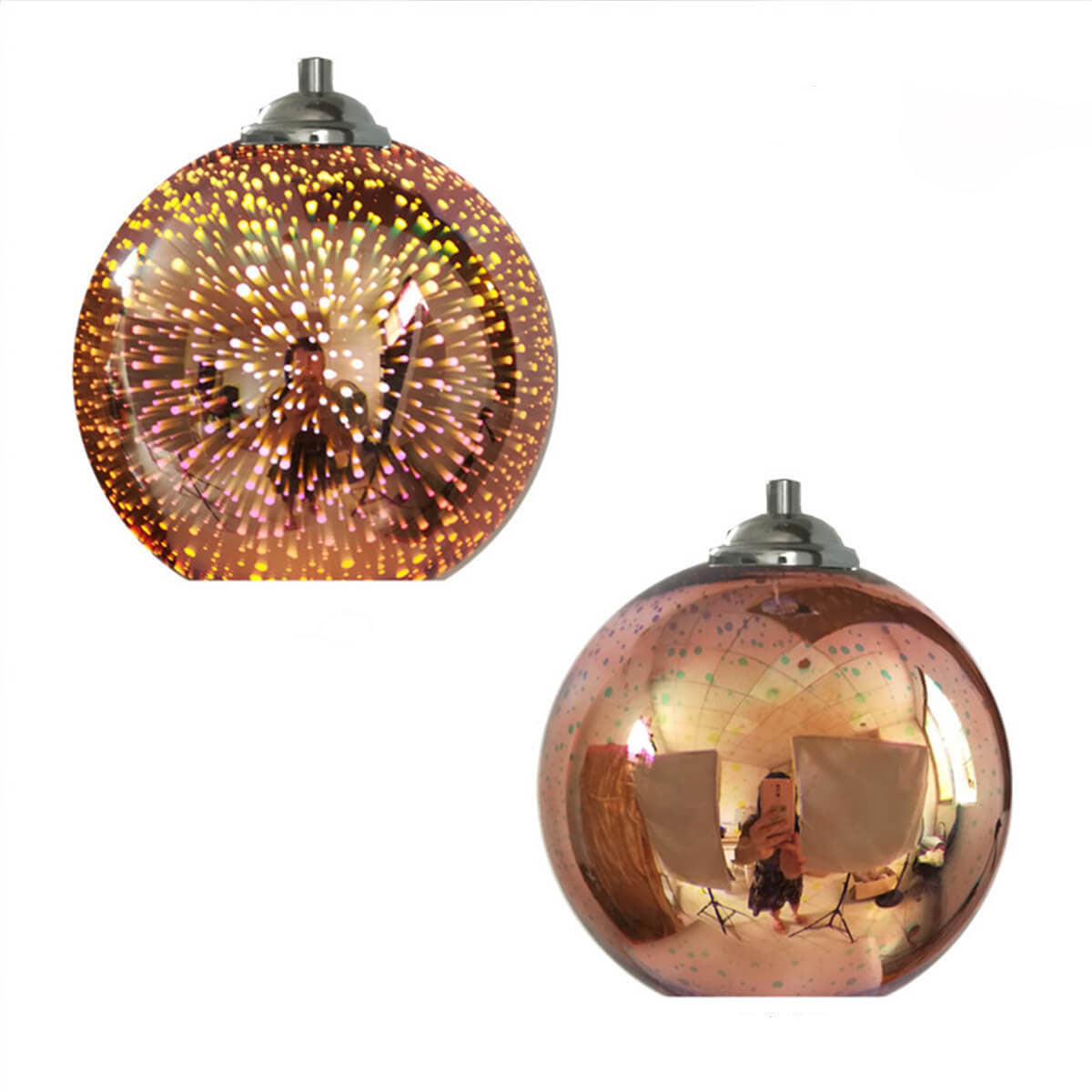 Beautiful Colored Glass Hanging Light Fixture - Luxicro